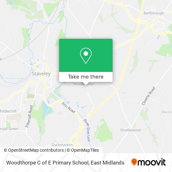 Woodthorpe C of E Primary School map