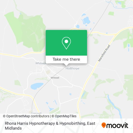 Rhona Harris Hypnotherapy & Hypnobirthing map