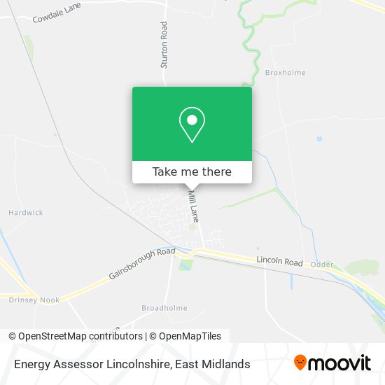 Energy Assessor Lincolnshire map