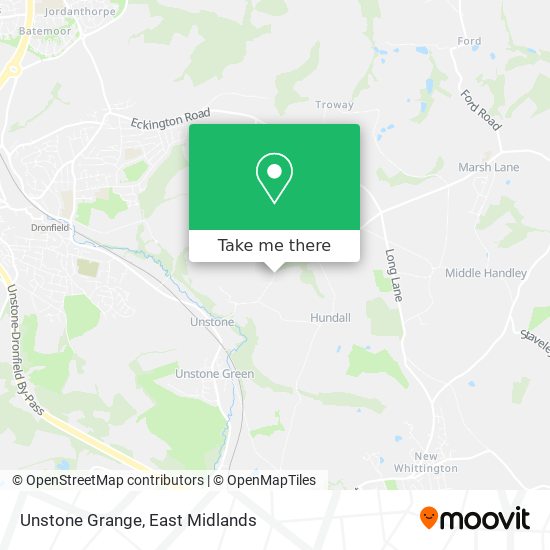 Unstone Grange map