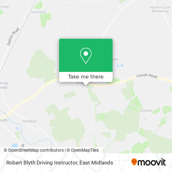 Robert Blyth Driving Instructor map