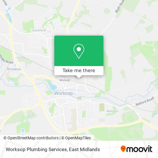Worksop Plumbing Services map