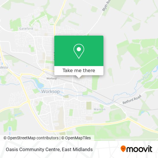 Oasis Community Centre map