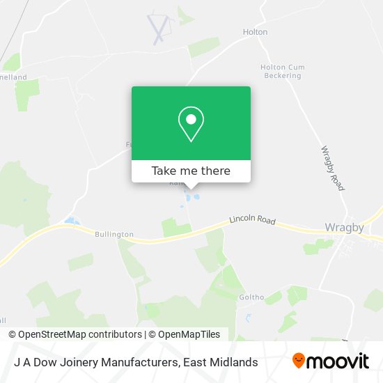J A Dow Joinery Manufacturers map