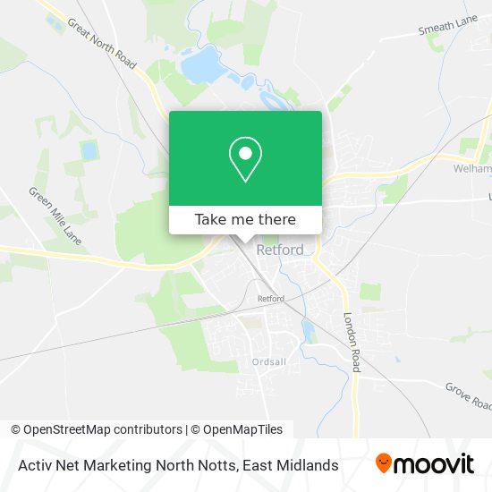 Activ Net Marketing North Notts map