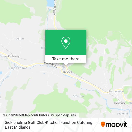 Sickleholme Golf Club-Kitchen Function Catering map