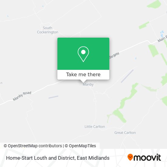 Home-Start Louth and District map