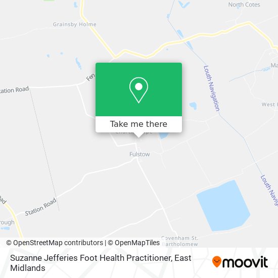 Suzanne Jefferies Foot Health Practitioner map