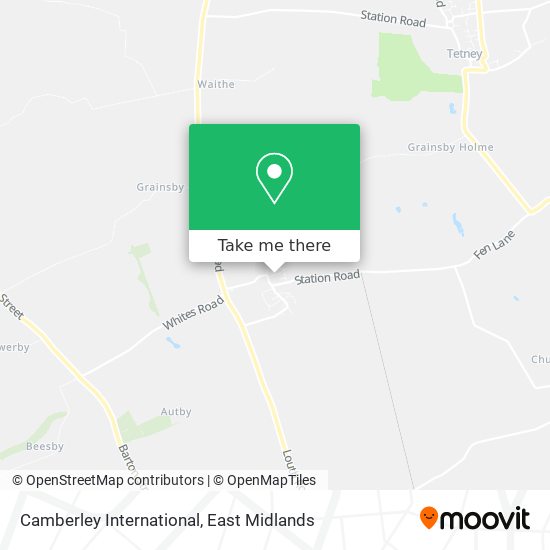 Camberley International map