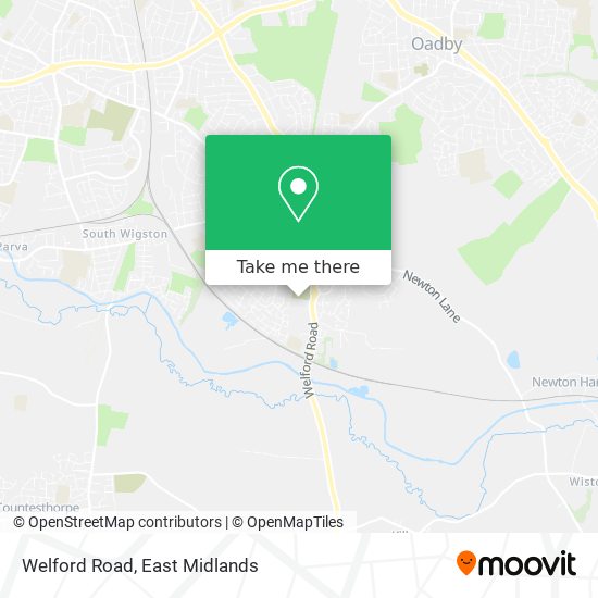 Welford Road map