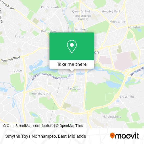 Smyths Toys Northampto map