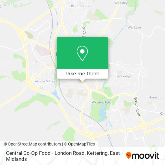 Central Co-Op Food - London Road, Kettering map