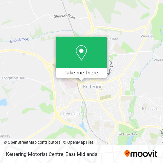 Kettering Motorist Centre map