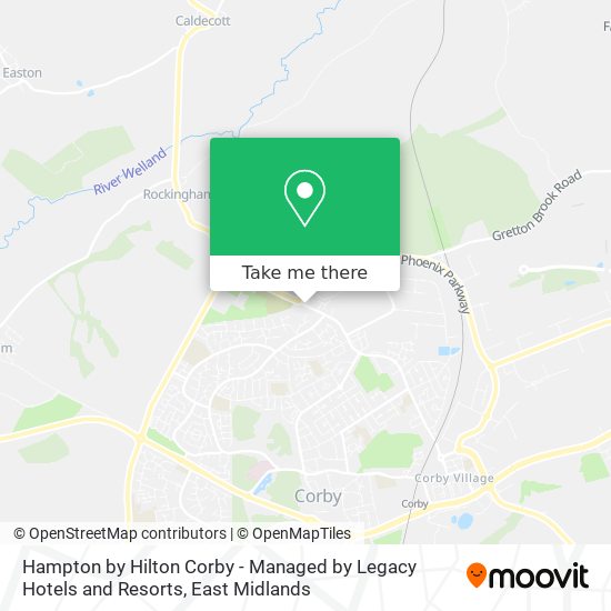 Hampton by Hilton Corby - Managed by Legacy Hotels and Resorts map
