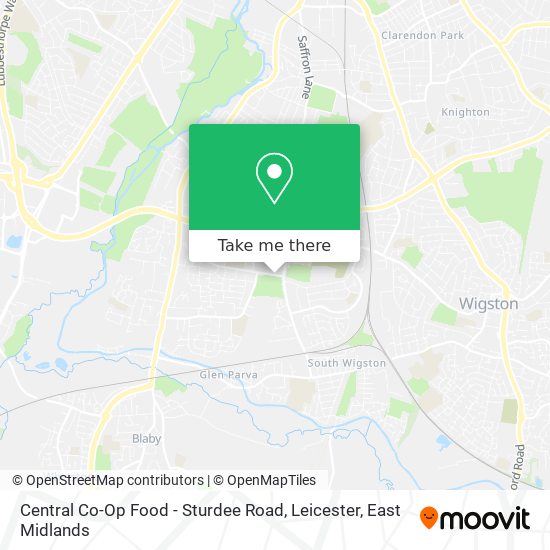 Central Co-Op Food - Sturdee Road, Leicester map