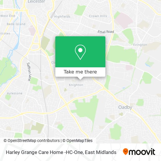 Harley Grange Care Home -HC-One map