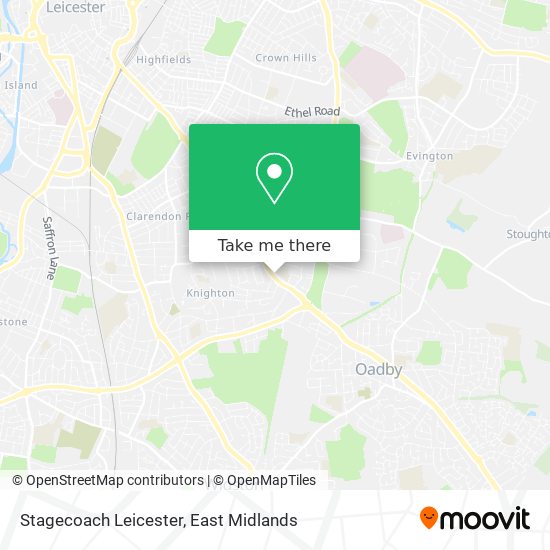 Stagecoach Leicester map