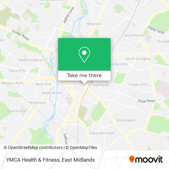 YMCA Health & Fitness map