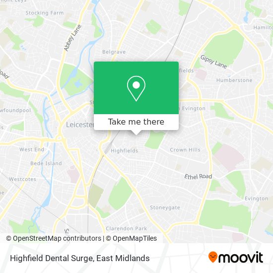 Highfield Dental Surge map