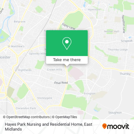 Hayes Park Nursing and Residential Home map