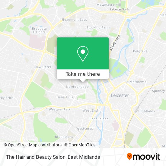 The Hair and Beauty Salon map