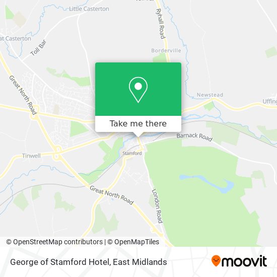 George of Stamford Hotel map