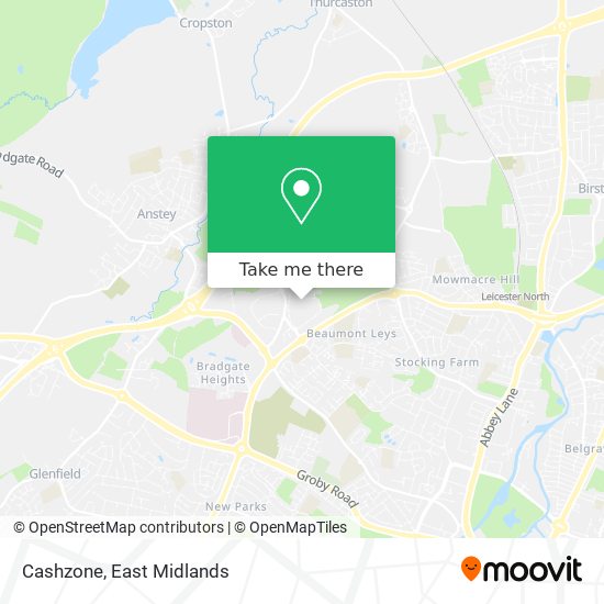 Cashzone map