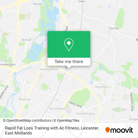Rapid Fat Loss Training with Ac Fitness, Leicester map