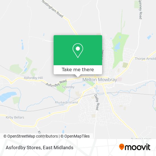 Asfordby Stores map