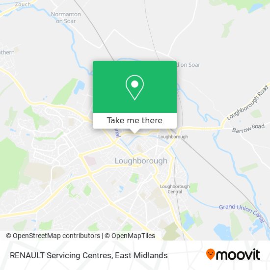 RENAULT Servicing Centres map