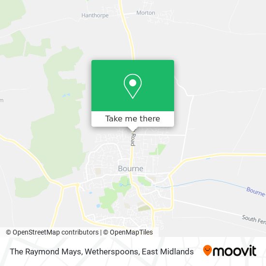 The Raymond Mays, Wetherspoons map