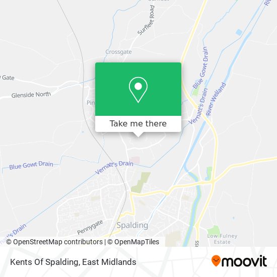 Kents Of Spalding map