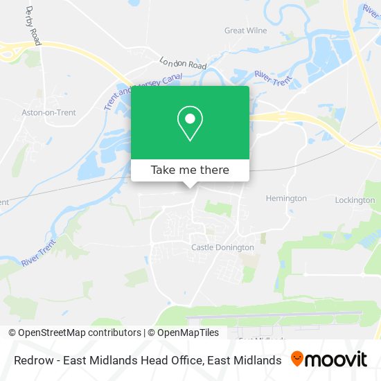 Redrow - East Midlands Head Office map