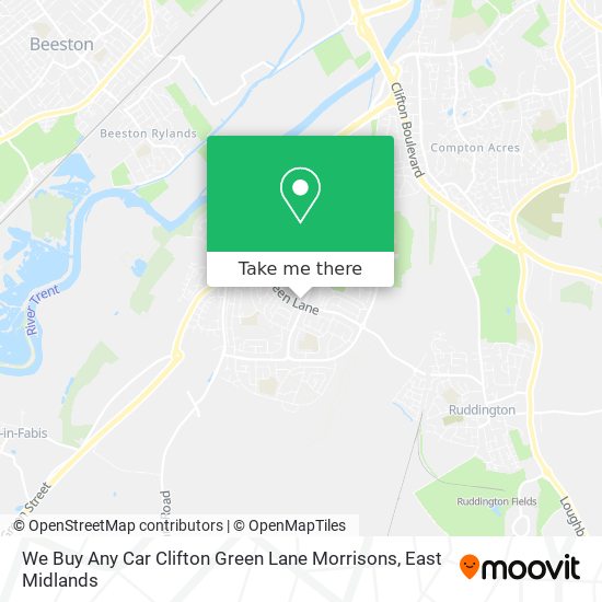 We Buy Any Car Clifton Green Lane Morrisons map
