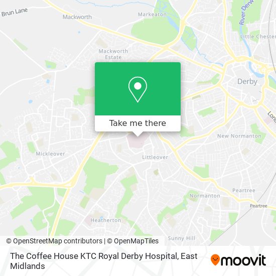 The Coffee House KTC Royal Derby Hospital map