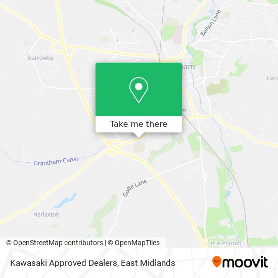 Kawasaki Approved Dealers map