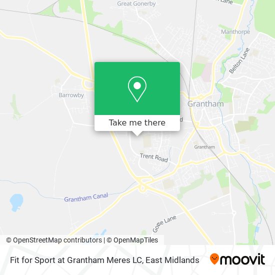 Fit for Sport at Grantham Meres LC map