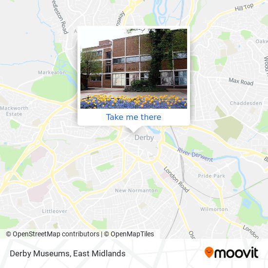Derby Museums map