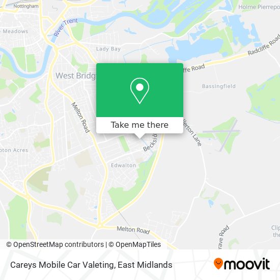 Careys Mobile Car Valeting map