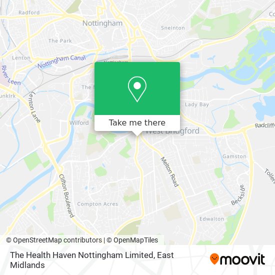 The Health Haven Nottingham Limited map