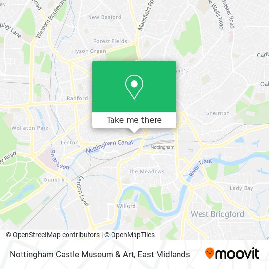 Nottingham Castle Museum & Art map
