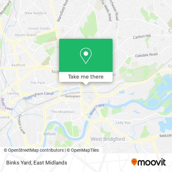 Binks Yard map