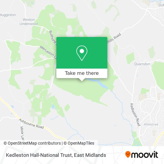 Kedleston Hall-National Trust map