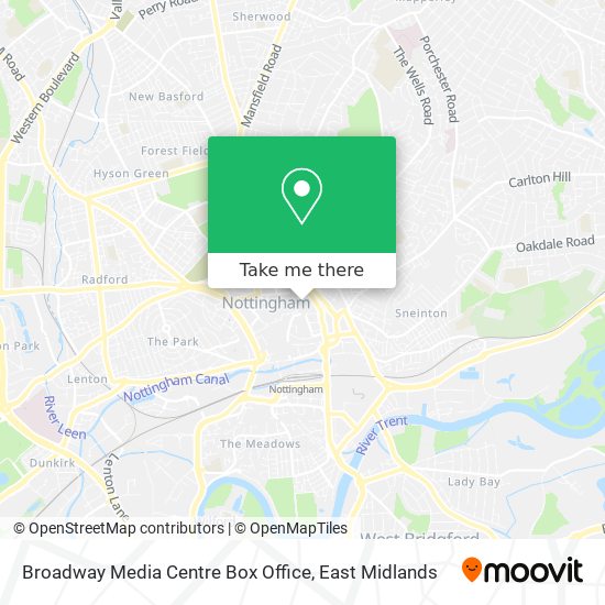 Broadway Media Centre Box Office map