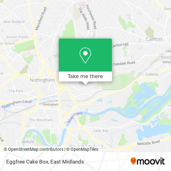 Eggfree Cake Box map