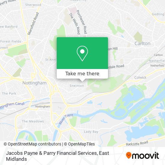 Jacobs Payne & Parry Financial Services map