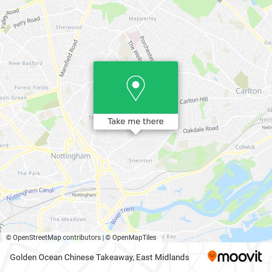 Golden Ocean Chinese Takeaway map