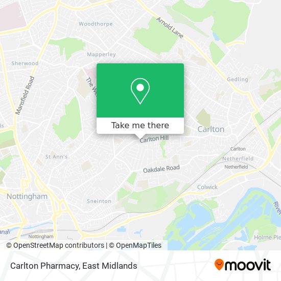 Carlton Pharmacy map