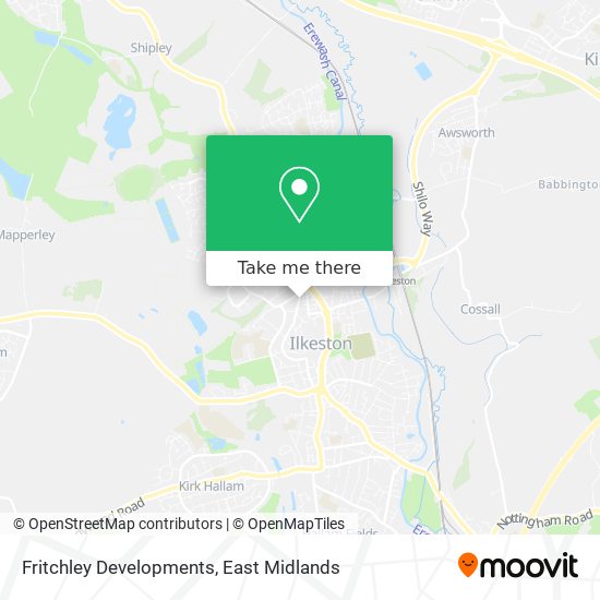 Fritchley Developments map