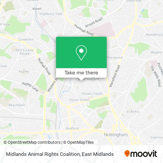 Midlands Animal Rights Coalition map